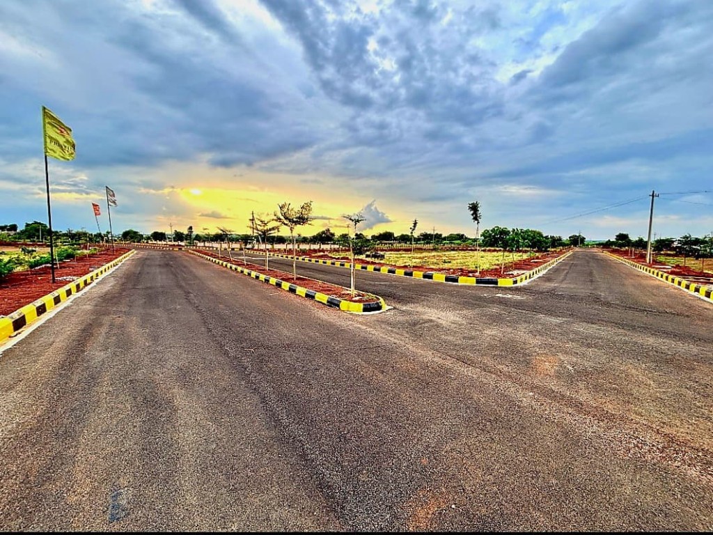 JB's Pristine City — wide internal BT roads at Vikarabad