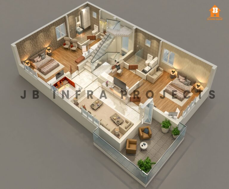 Villa floor plan concept